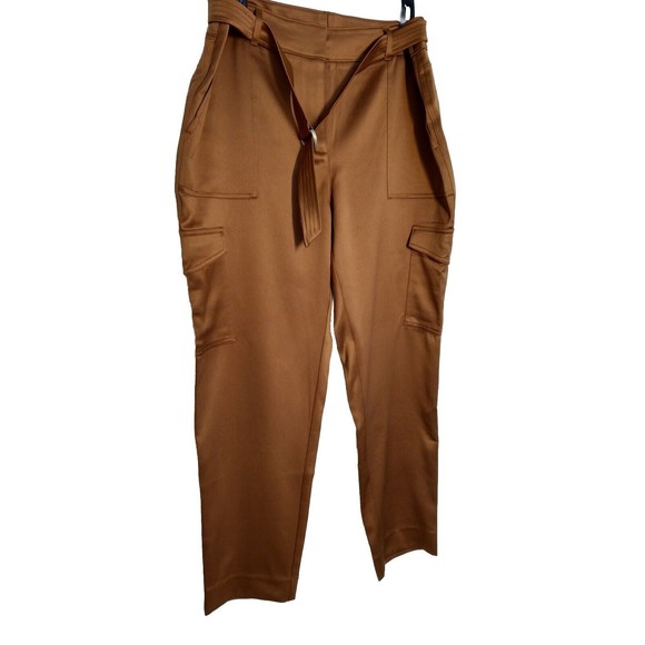 CHICO'S Slim Leg Belted Cargo Utility Ankle Pants Size US 10 - Picture 2 of 9